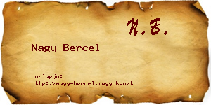 Nagy Bercel névjegykártya