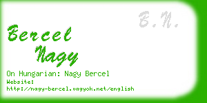 bercel nagy business card